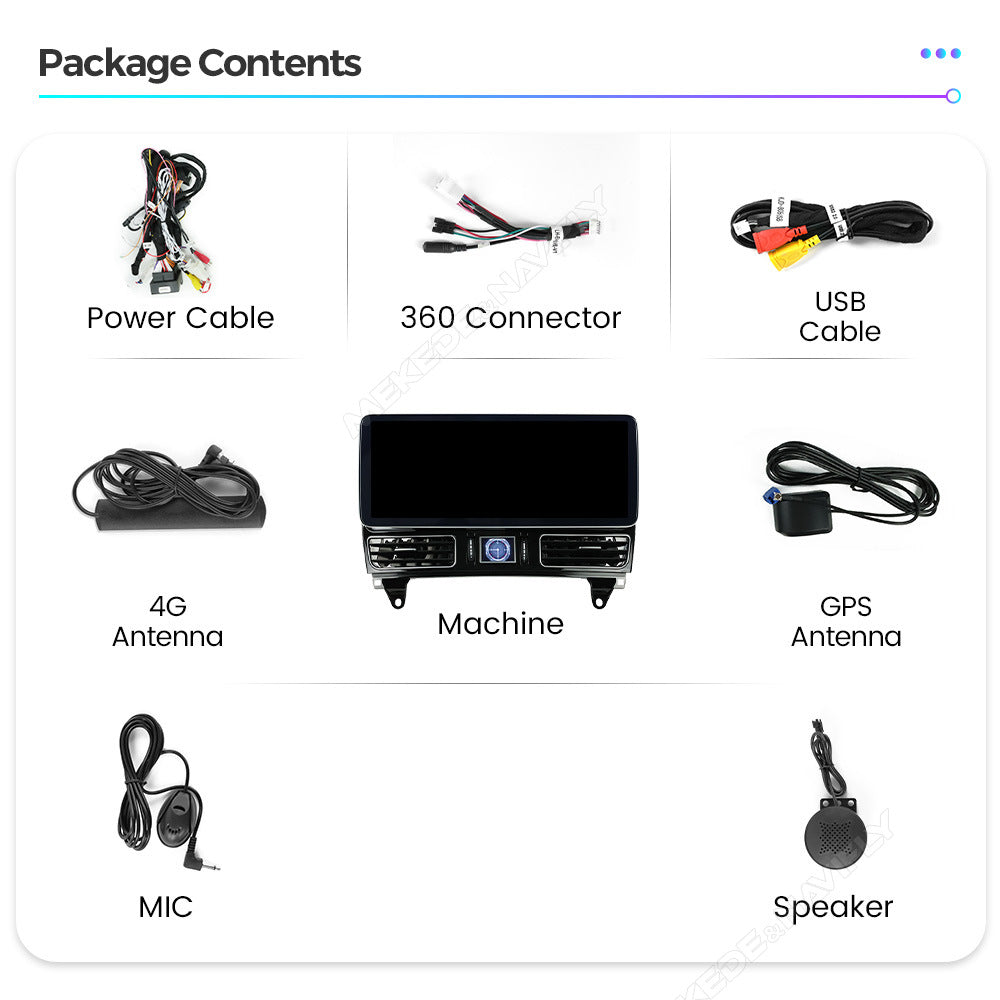 Compatible with Mercedes-Benz GL/ML W166 2012-2015 Android large screen central control in-car navigation with Bluetooth CarPlay