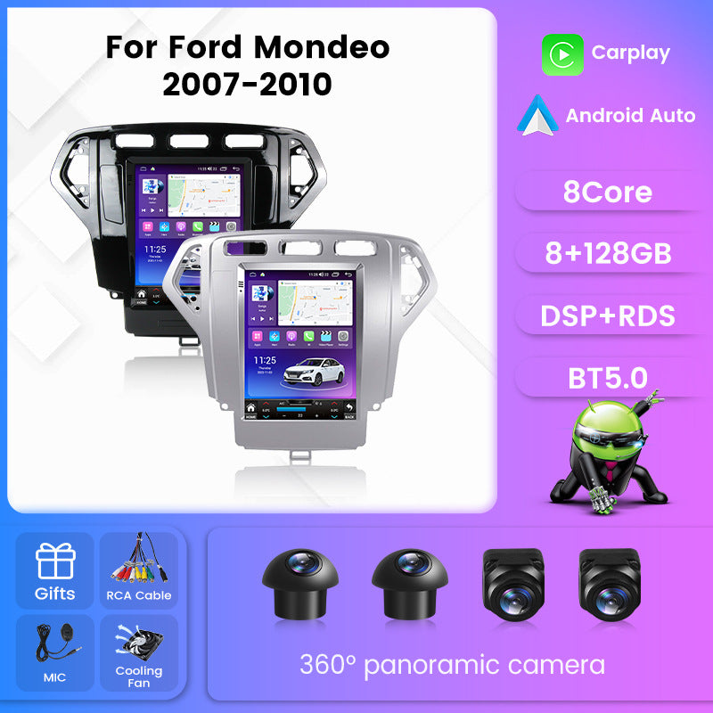 Suitable for 2007-2010 ford mondeo vertical screen android navigation, reversing camera car navigation system / long version