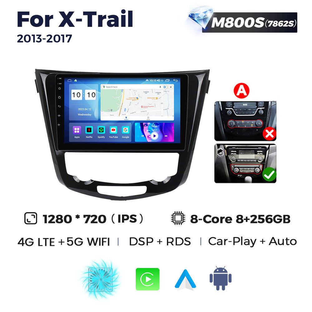 Suitable for 14 nissan x-trail rogue android large screen navigator carplay