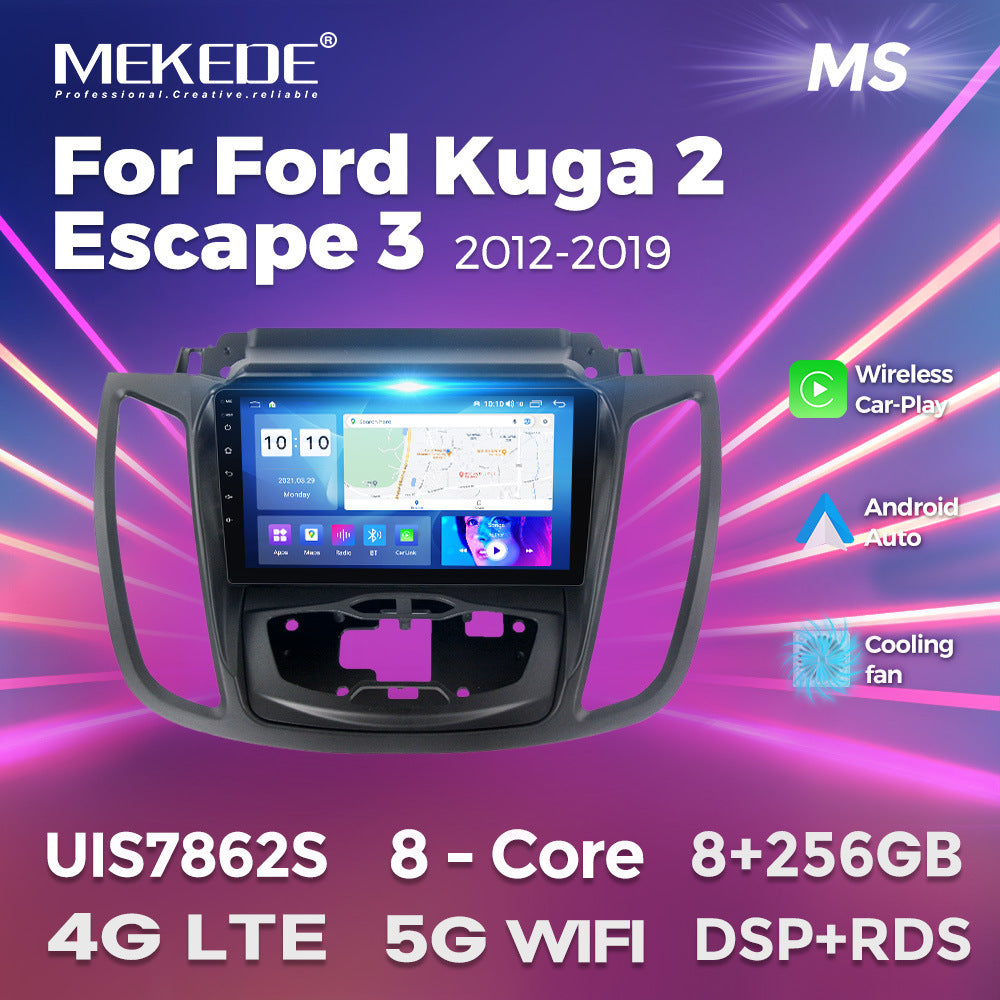 Suitable for 2012-2019 ford kuga (escape) high-end models: in-car android navigation center console with wireless carplay