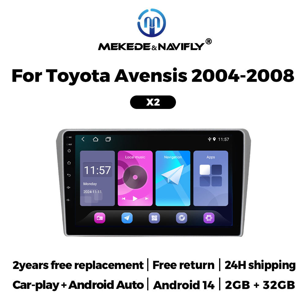 Applicable to Toyota Avensis 04-08 Android Car GPS Navigation Car MP5 Bluetooth Player All-in-One
