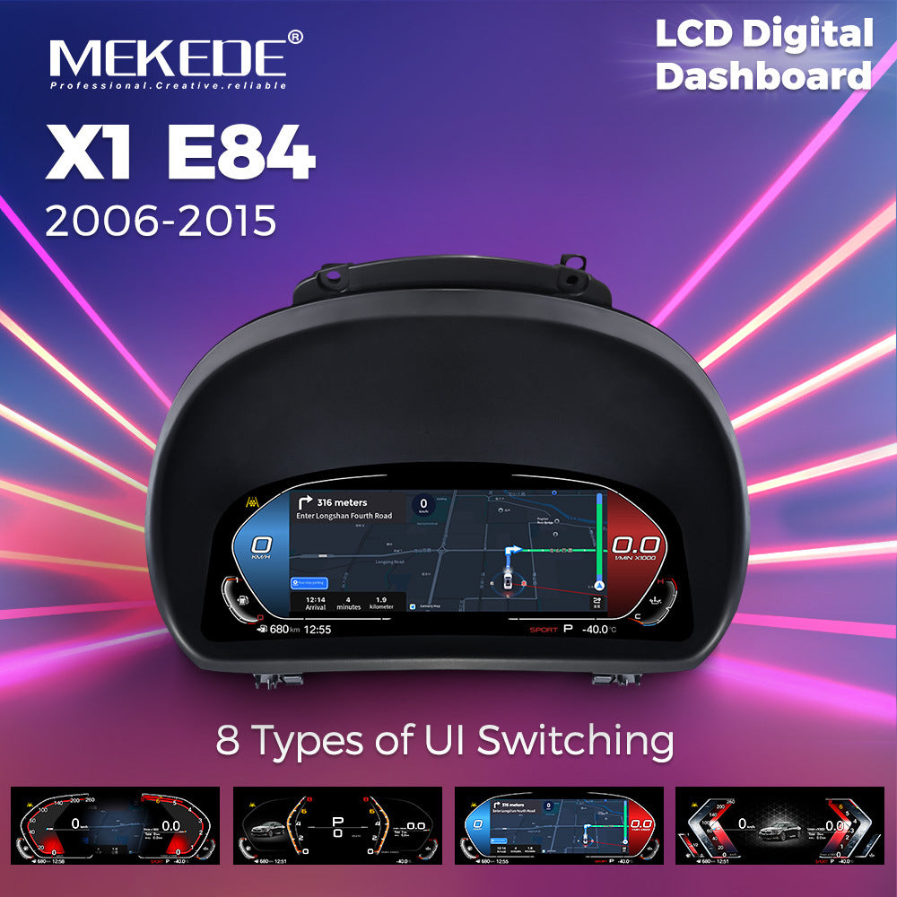 Applicable to BMW X1 E84 2006-2015 Upgraded Full LCD Dashboard Wireless Carplay