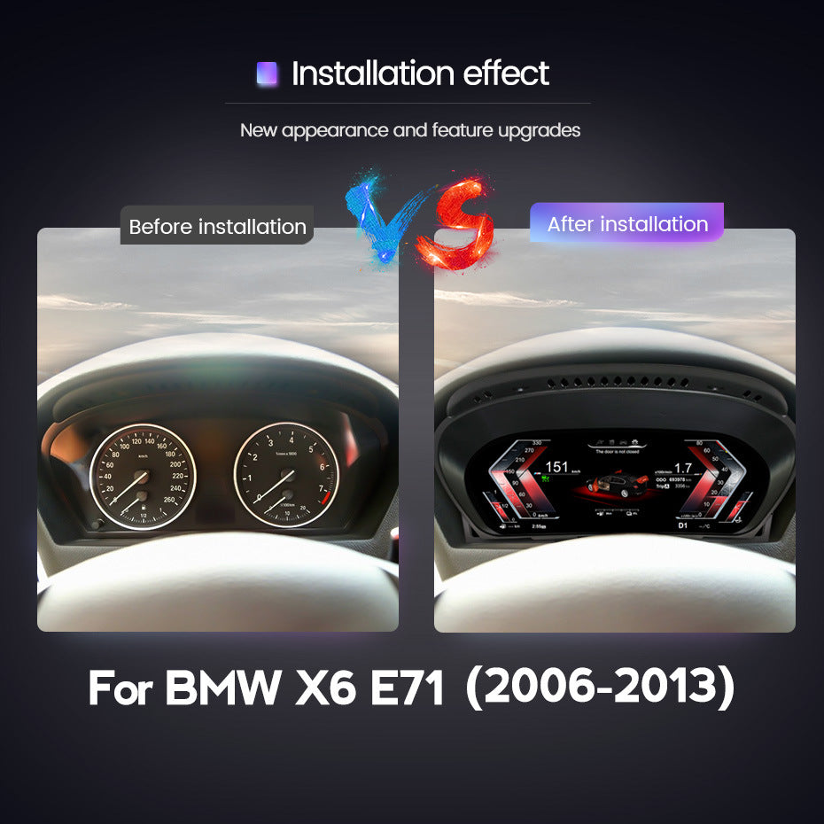 Suitable for bmw x6-e71 cic ccc 2006-2013 original car upgrade restoration lcd instrument display