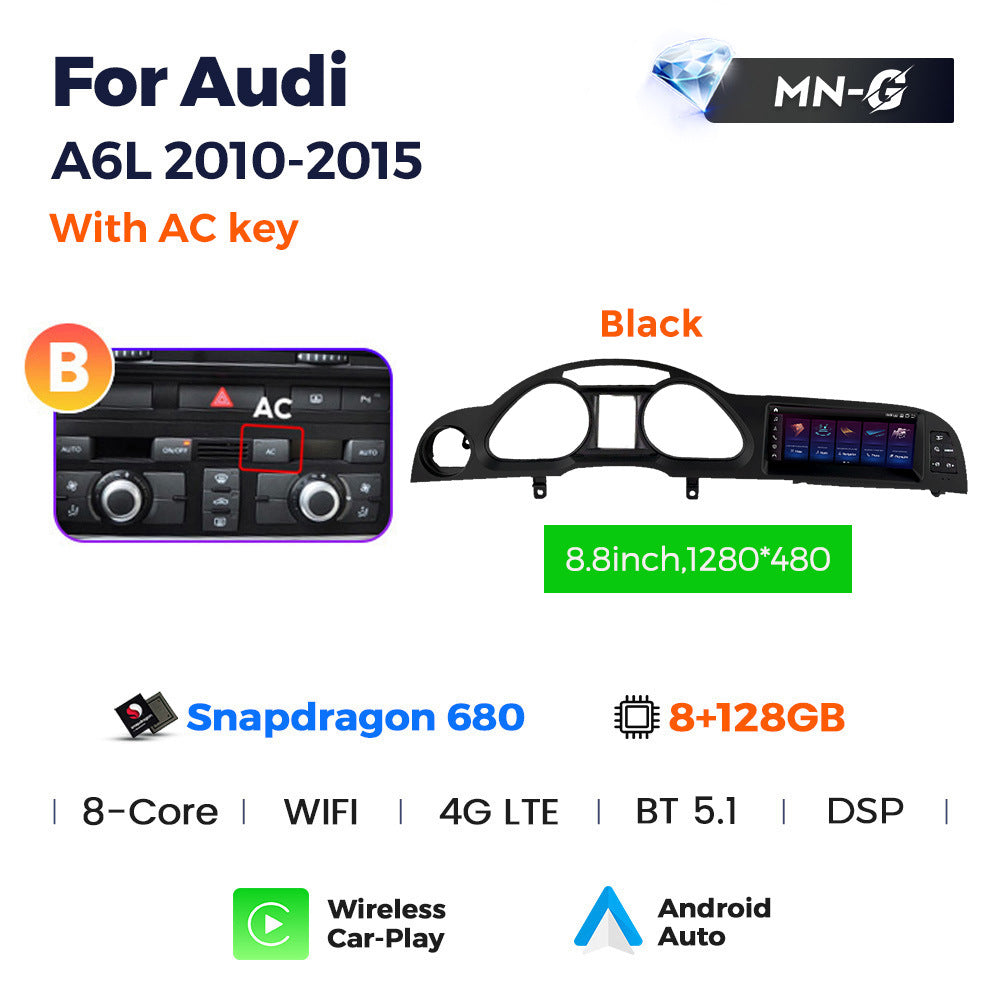 Suitable for for audi a6l 2005- 2011audi a6l qualcomm large screen restoration android navigator