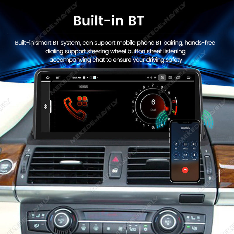 10.25 inch suitable for BMW X5X6 E70 E71 Android central control large screen GPS navigation all-in-one machine Carplay