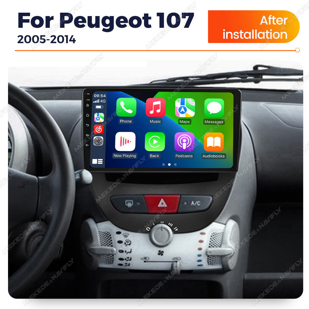 Applicable to Peugeot 107 2005-2014 Android Car GPS Navigation MP5 Bluetooth Player Carplay