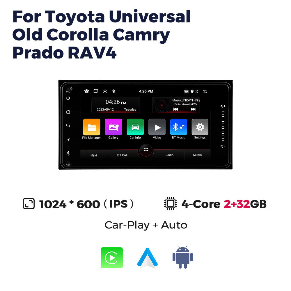 Suitable for 7inch toyota neutral machine ultra-thin 8227toyota corolla toyota cross-border exclusive android navigator