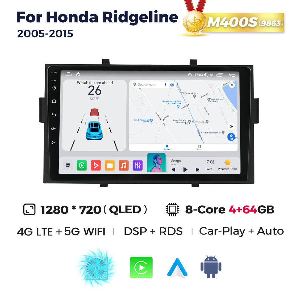 Suitable for honda ridgeline 2005-2015 honda pickup truck central control radio android navigator