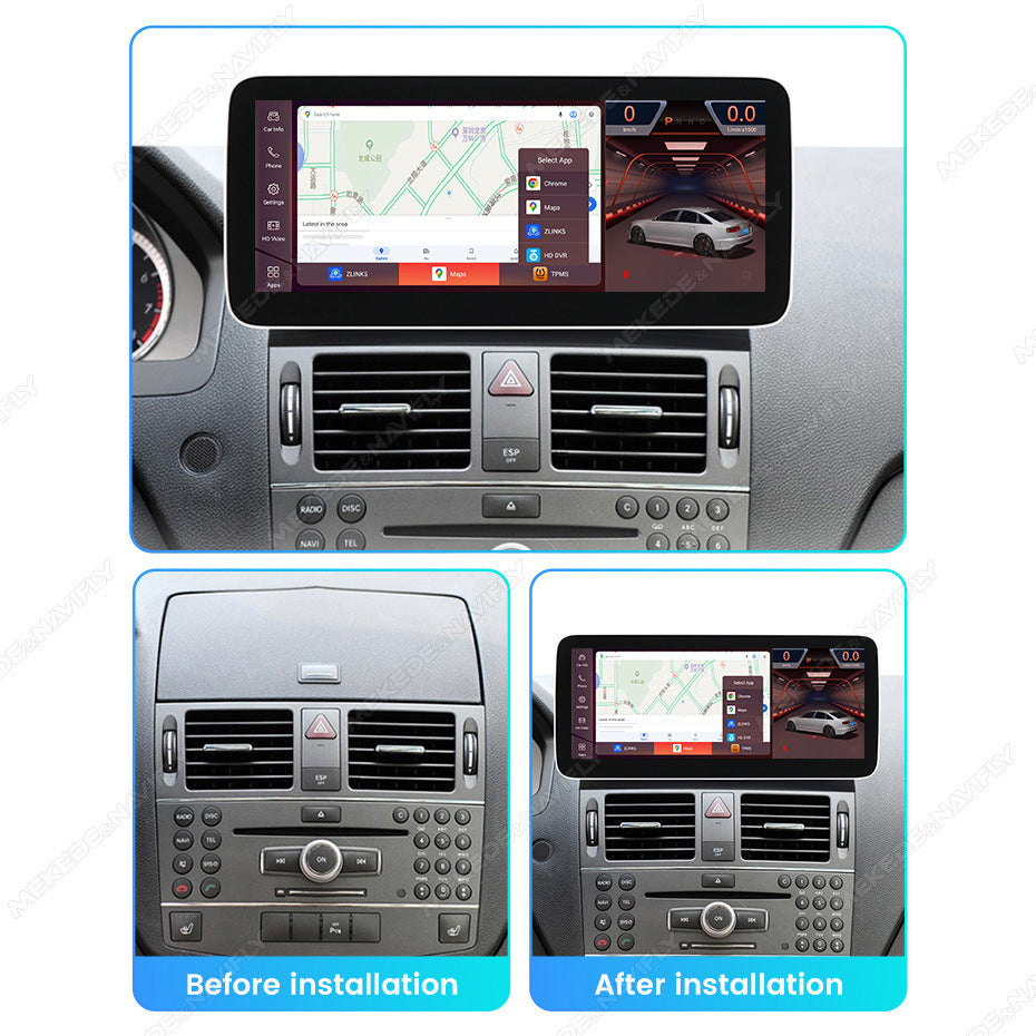 Suitable for c class w204/s204 mercedes-benz c-class ntg4.0 2007-2009 android car navigation