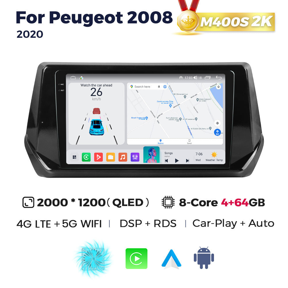 Suitable for peugeot 2008 2020 peugeot 2008 restoration smart android large screen car navigation device