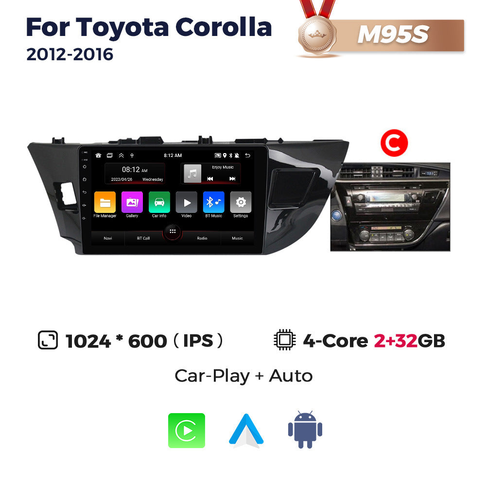 Suitable for toyota corolla 2012-2016 toyota corolla ralink android car smart navigation