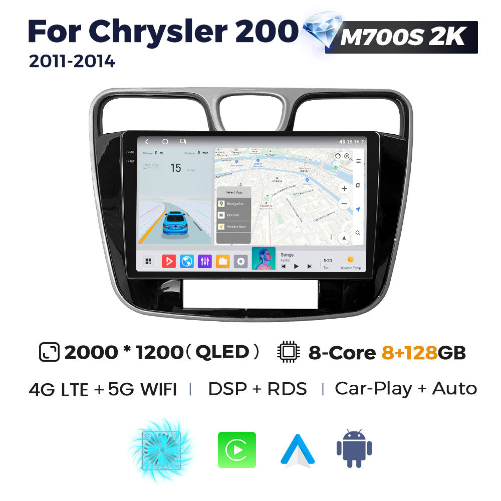 Suitable for chrysler 200 2011- 2014 dodge chrysler 200 large screen android car navigation