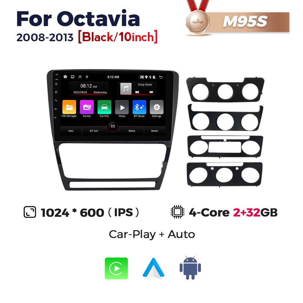 Suitable for skoda octavia android large screen car navigation wireless carplay
