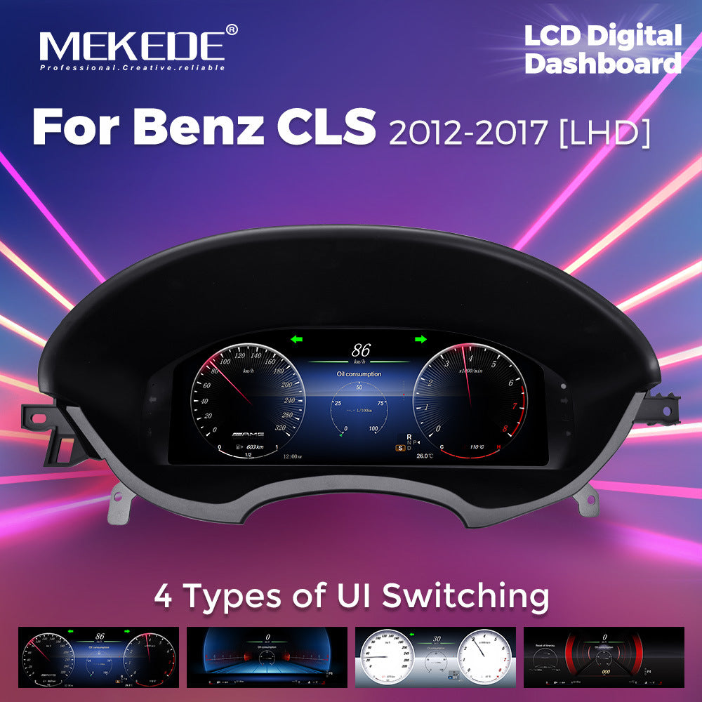 Suitable for Mercedes-Benz CLS W218 2012-2017 retrofit upgrade to a fully digital instrument panel of 12.3 inches