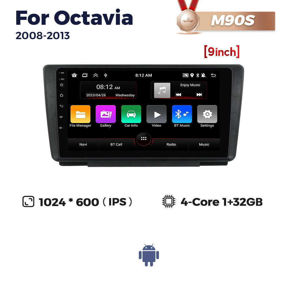 Suitable for 2008-2013 skoda octavia large screen android car navigation host