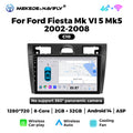 Suitable for Ford Fiesta MK5 2002-2008 Android large screen central control car navigation radio screen
