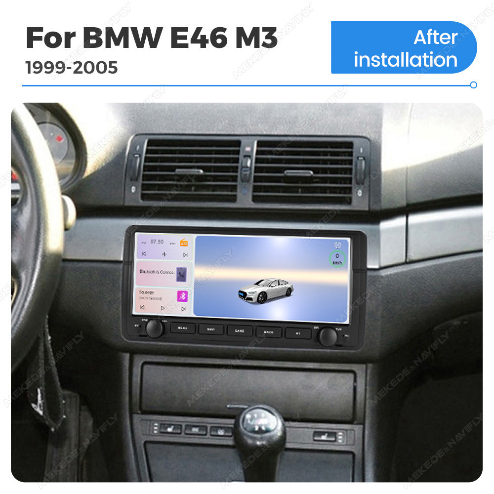 Applicable to BMW E46 M3 99-06 button Android large screen central control navigation Bluetooth radio 10.25 inches