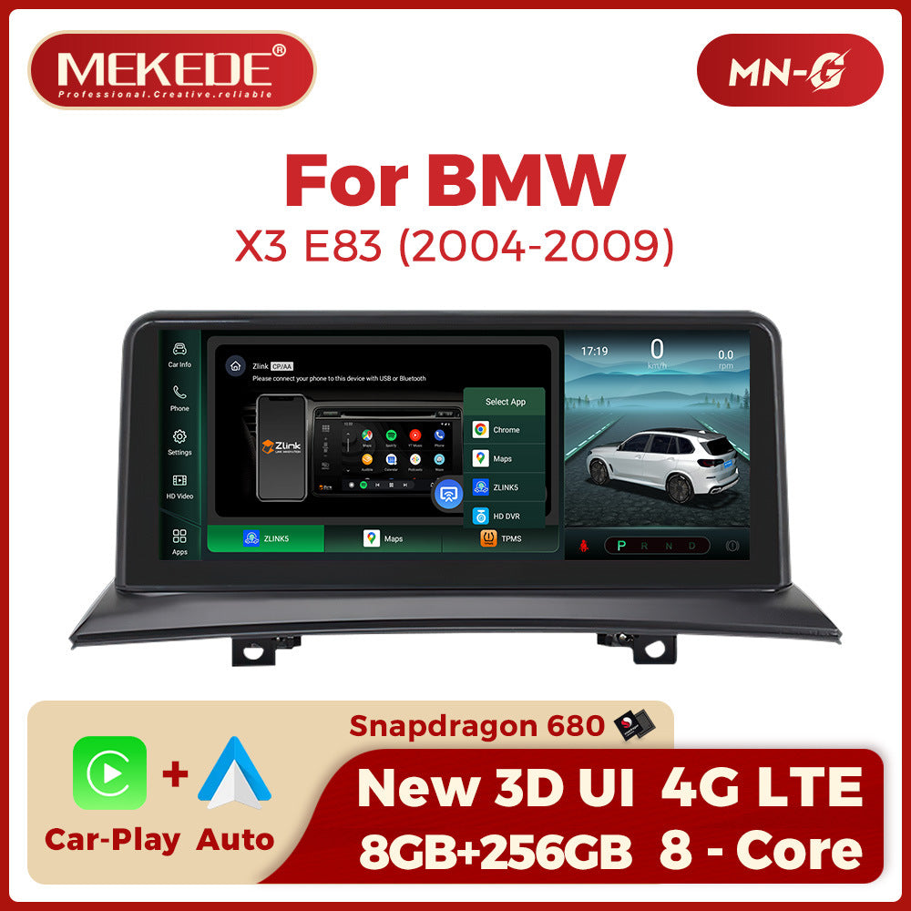 10.25 inch for BMW X3 E83 04-09 Android large screen central control car navigation Bluetooth Carplay