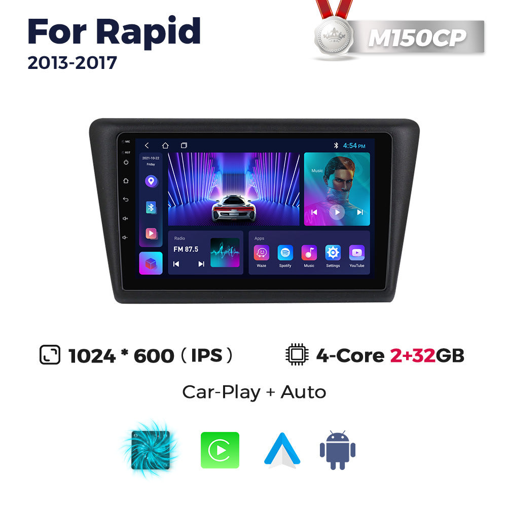 Suitable for skoda rapid android large screen car navigation wireless carplay