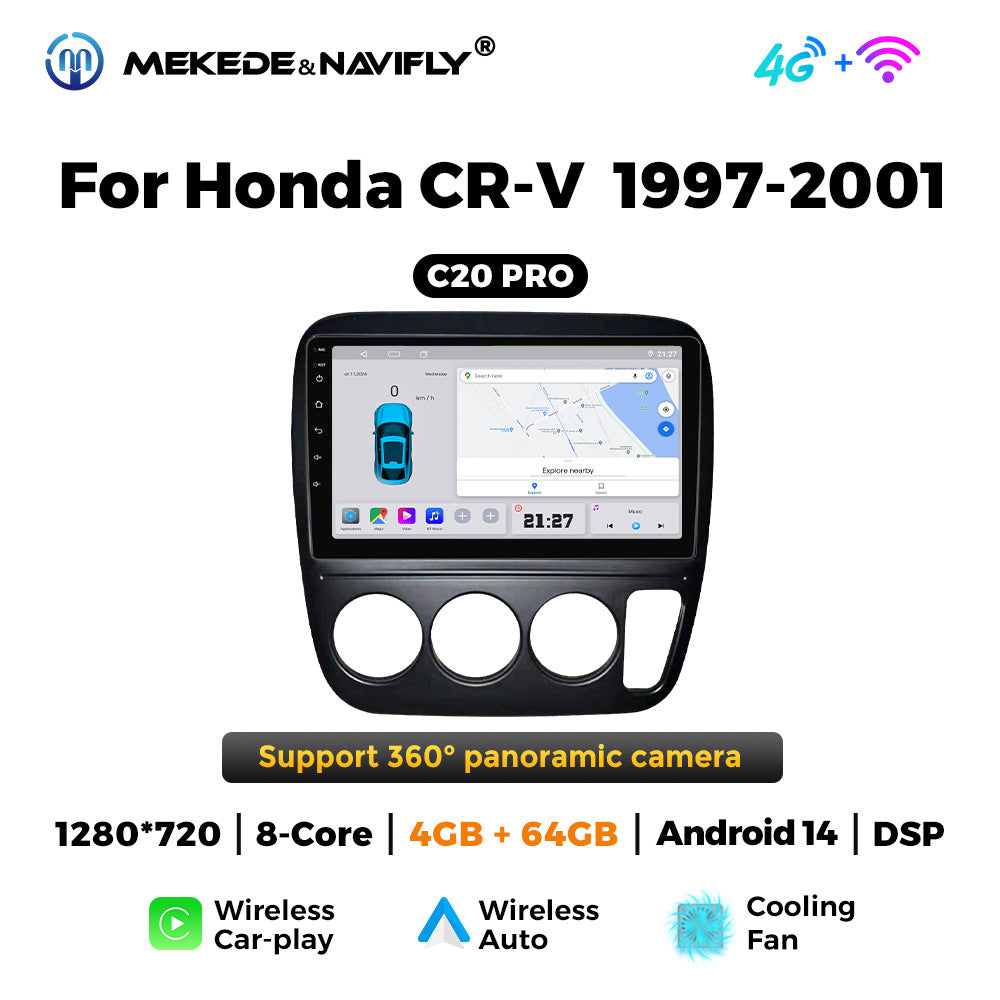 Applicable to Honda CRV 97-01 Android large-screen central control car navigation radio screen