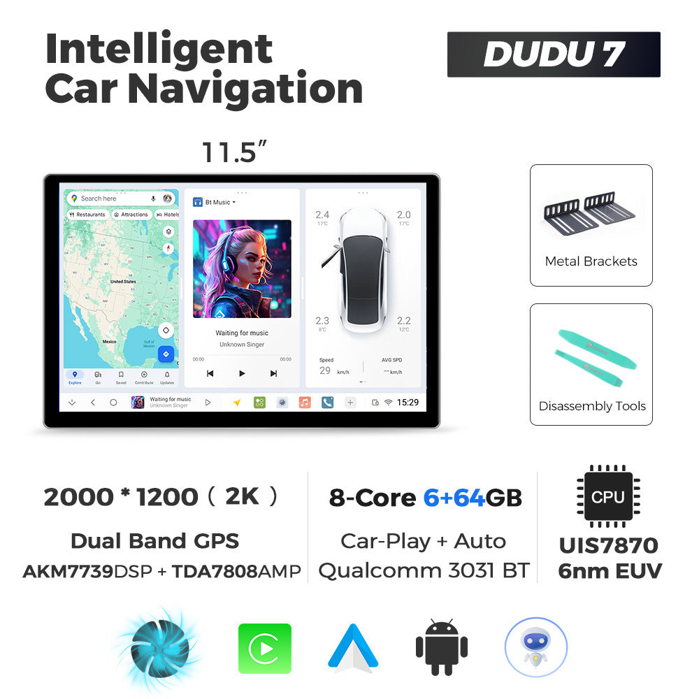 Suitable for 11.5inch duduauto series dudu7 dudu liangshan overseas version intelligent interactive android navigation