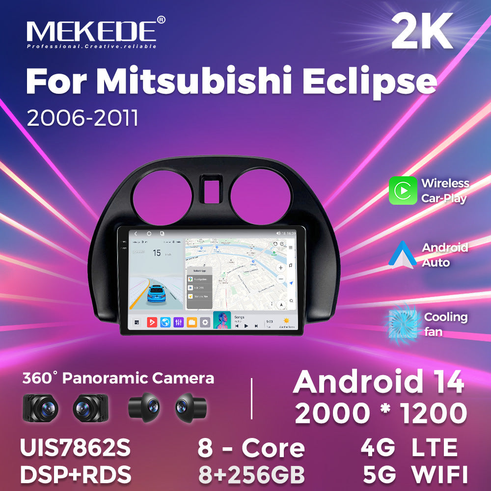Applicable to Mitsubishi Eclipse 2006-2011 Android large screen central control navigation radio Bluetooth Carplay