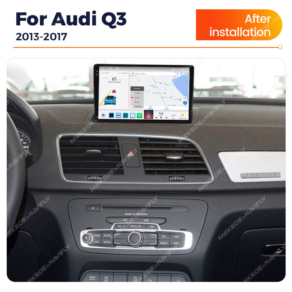 Suitable for Audi Q3 13-17 Android large screen central control car navigation radio screen M6Pro 3D version