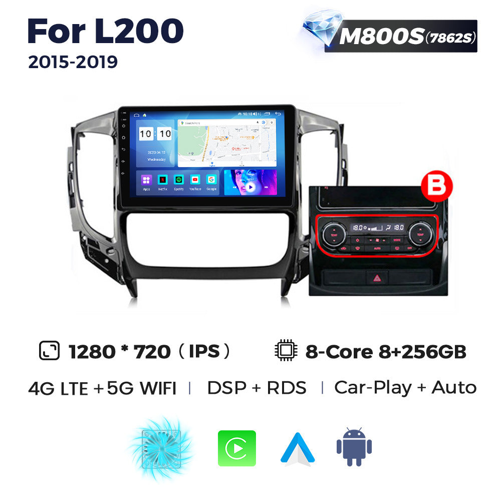 Suitable for mitsubishi l200 2015-2019 triton android car large screen central control navigator