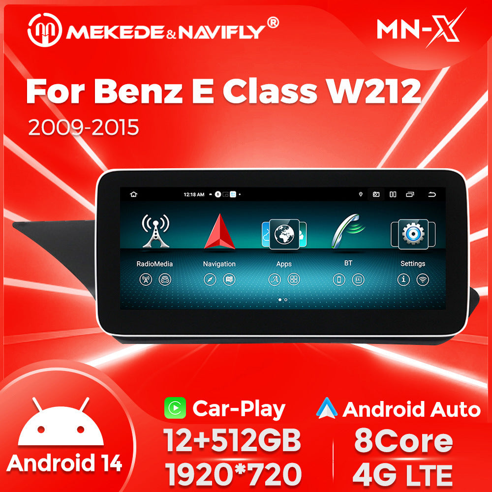 Applicable to Mercedes-Benz E-Class W212 2009-2015 Android large screen central control navigation car radio Carplay