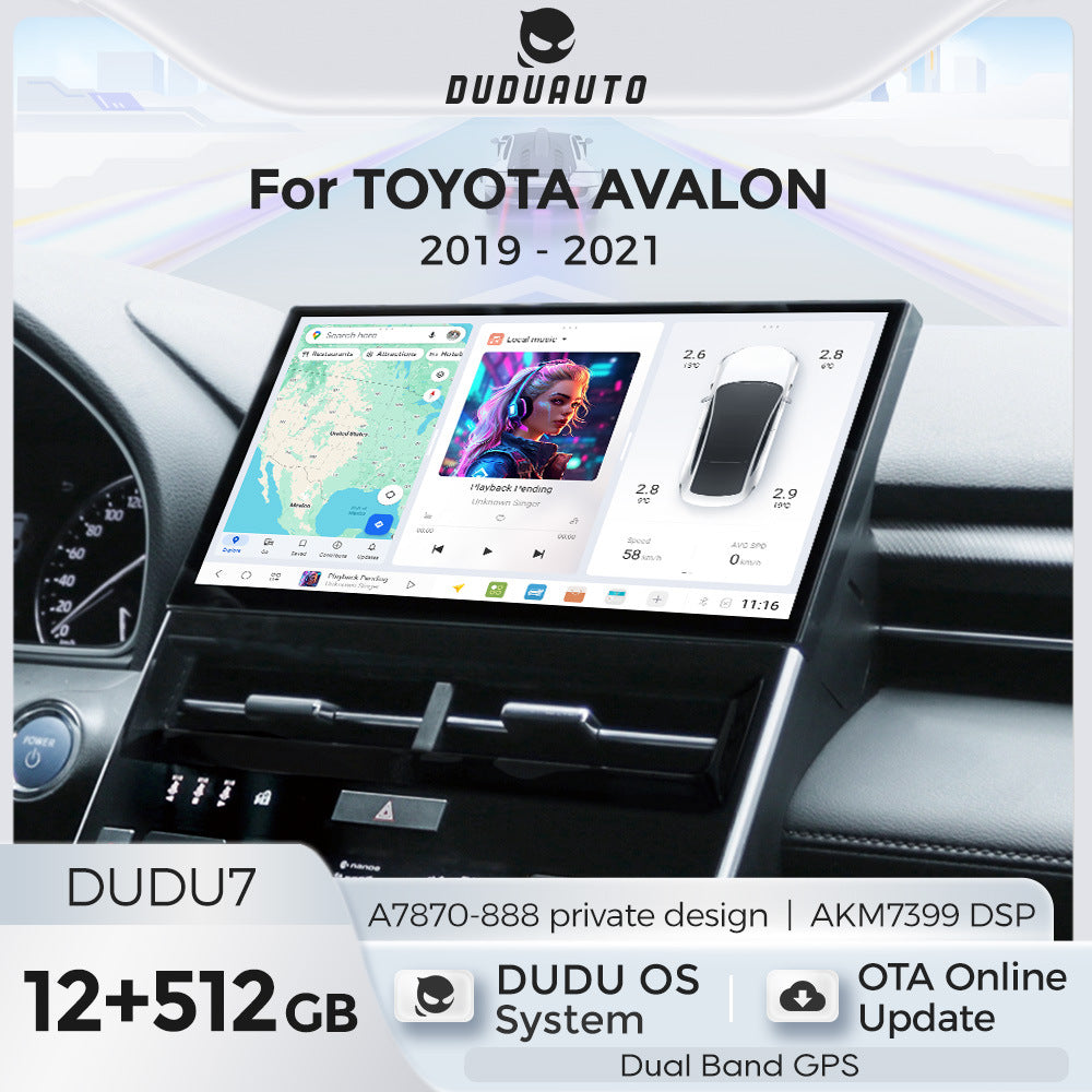 Suitable for toyota avalon 2019-2022 toyota asia dragon 12inch private model dudu android navigation