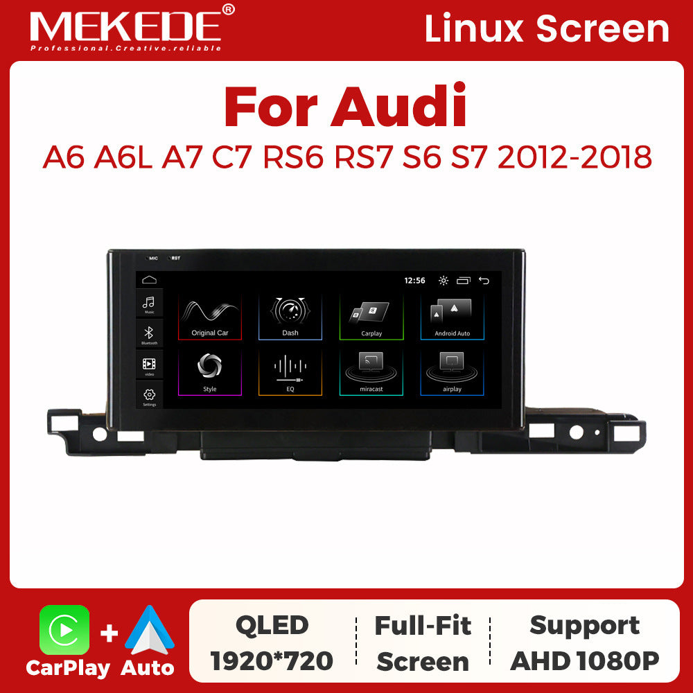 Suitable for audi a6 a6l a7 rs6 s6 s7 audi a6 linux large screen wireless carplay