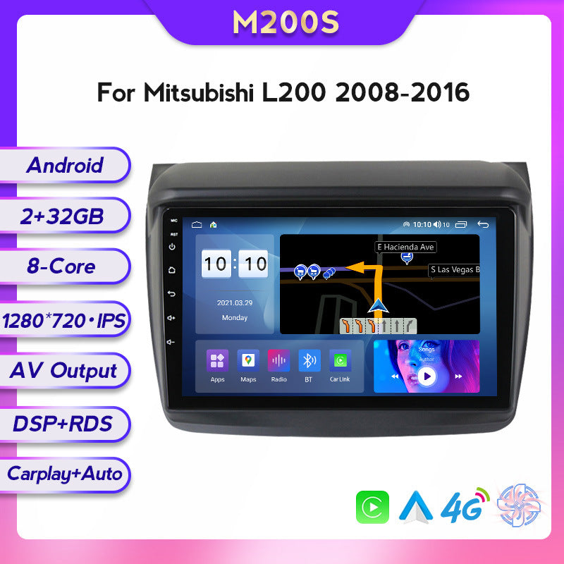Suitable for mitsubishi pajero jin chang mitsubishi l200 car android navigation motherboard carplay