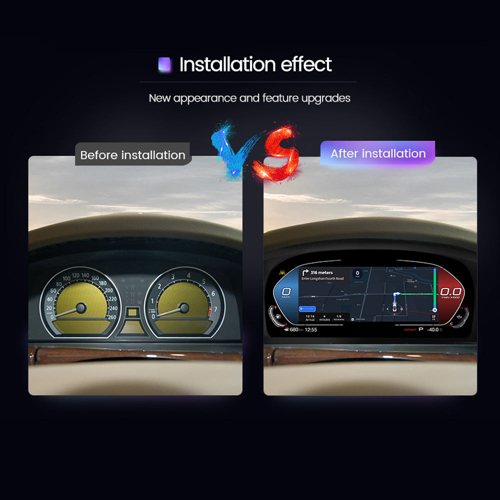 Applicable to BMW 7 Series E65/E66 2004-2008 Upgraded Full LCD Dashboard Wireless Carplay