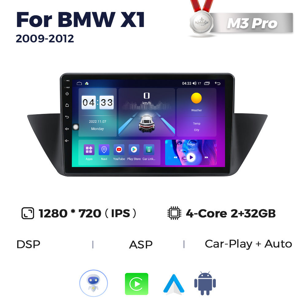 Suitable for BMW X1 E84 09-12 Android large screen car navigation radio screen M6Pro 3D version