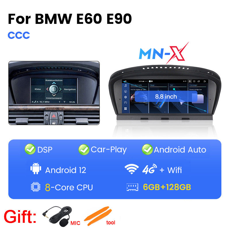 Suitable for BMW 3 Series/5 Series E60 E63 E90 E91 E92 Android Large Screen Central Navigation Radio