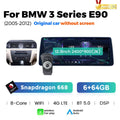 12.3 Applicable to BMW 3 Series E90 2005-2012 Android Large Screen Central Control Car Navigation Bluetooth Carplay