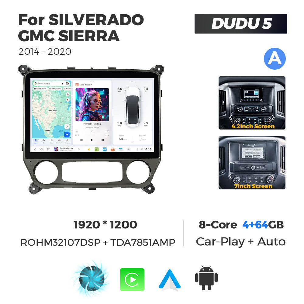 For chevrolet silverado gmc sierra 14-20 12" silverode private model navigation