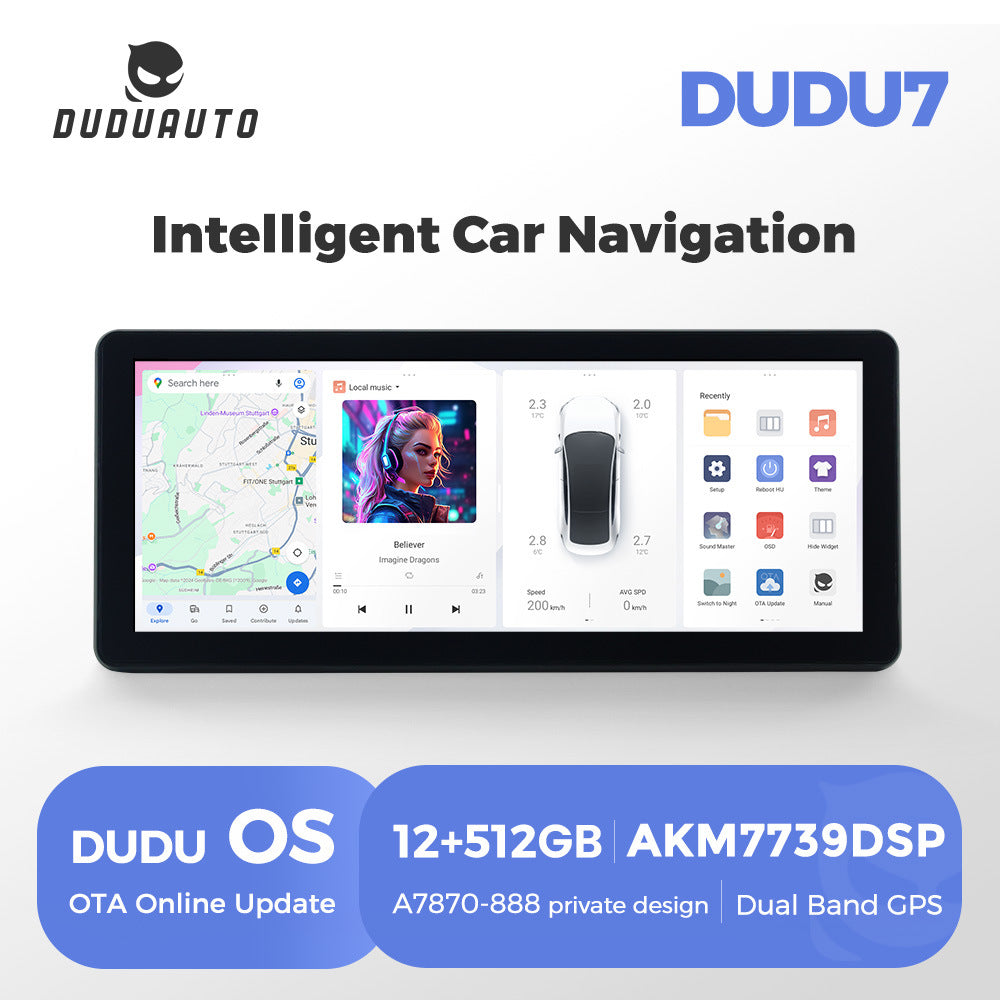 Suitable for 12.3inch duduauto series dudu7 dudu liangshan international edition android intelligent interactive navigation