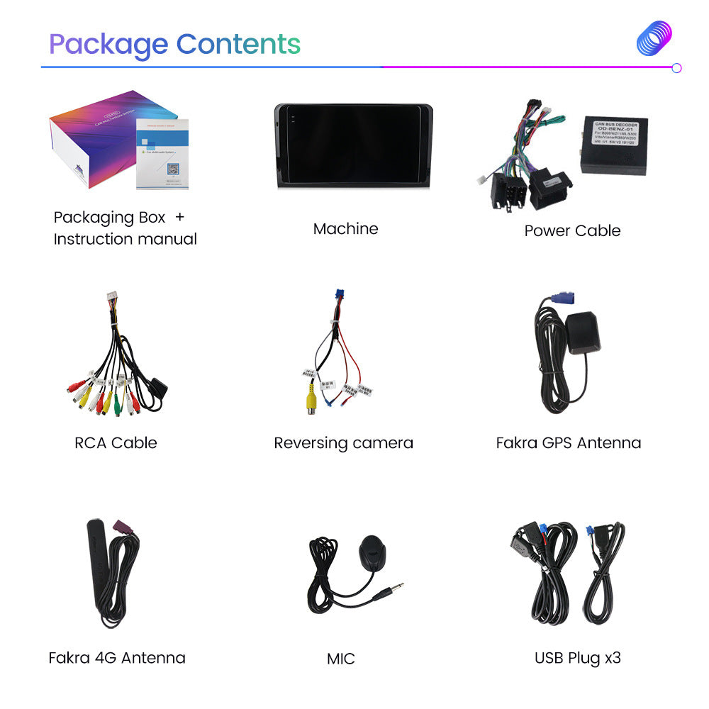 Suitable for Mercedes-Benz ML GL W164 05-09 modified Android large-screen central control car machine navigation M6Pro