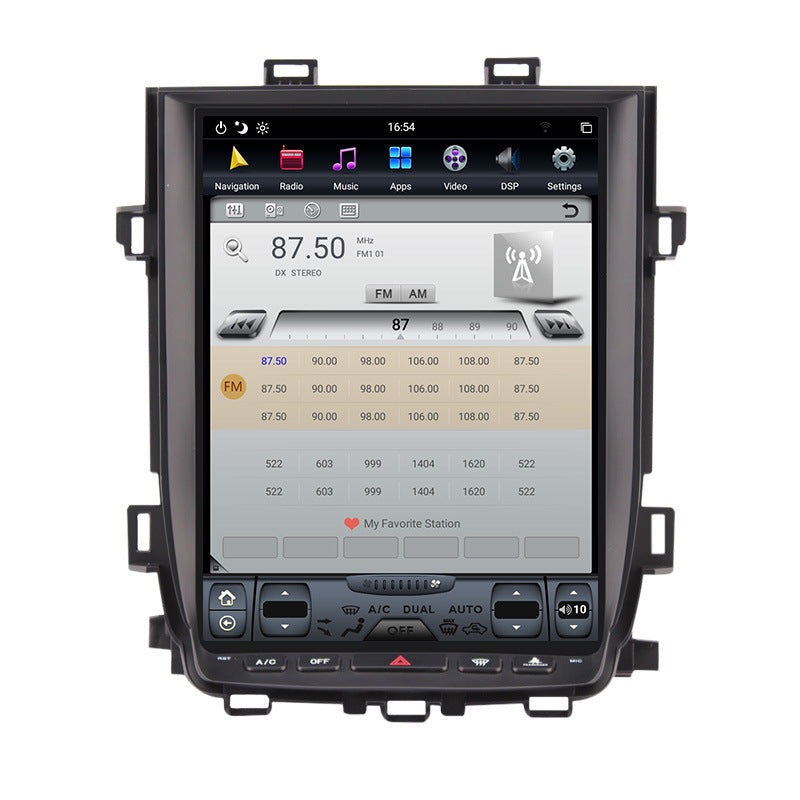 Compatible with Toyota Alphard 10-14 modified vertical screen Android large screen central control in-car navigation all-in-one PX6