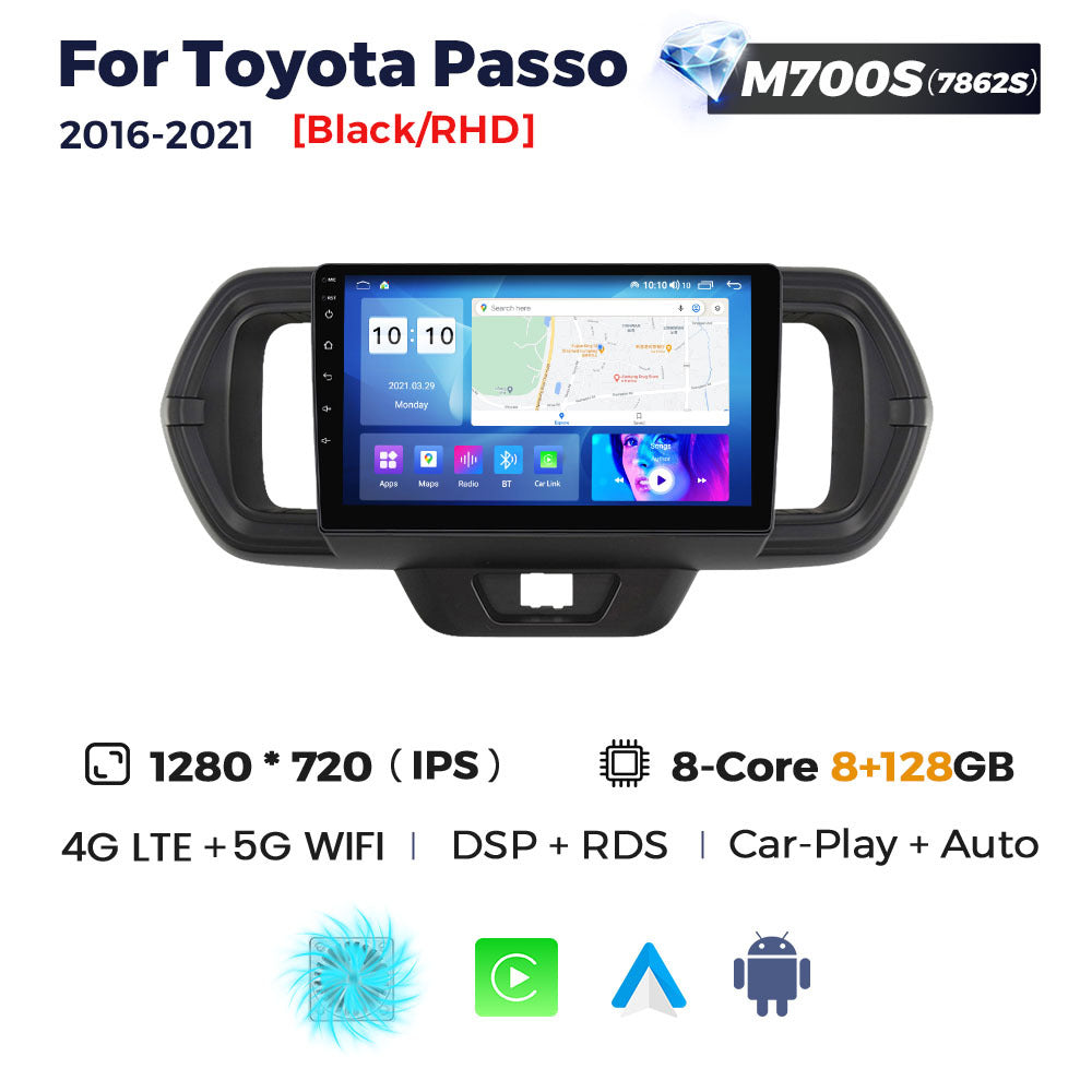Suitable for toyota passo 2016- 2021 rhd toyota passo car large screen android navigator