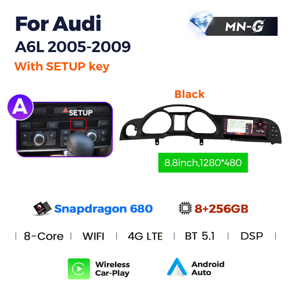 Suitable for for audi a6l 2005- 2011audi a6l qualcomm large screen restoration android navigator