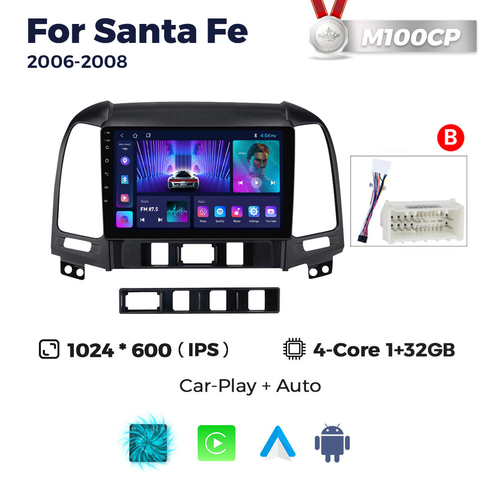 Suitable for 06-12 hyundai santa fe santa fe car central control android navigation wireless carplay