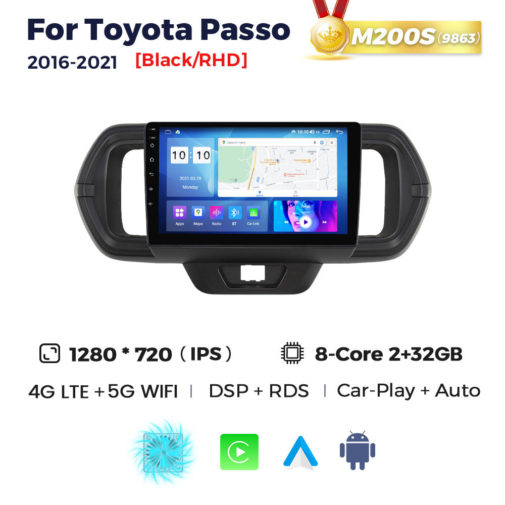 Applicable to Toyota Passo 2016-2021 Android large screen central control navigation Bluetooth Carplay
