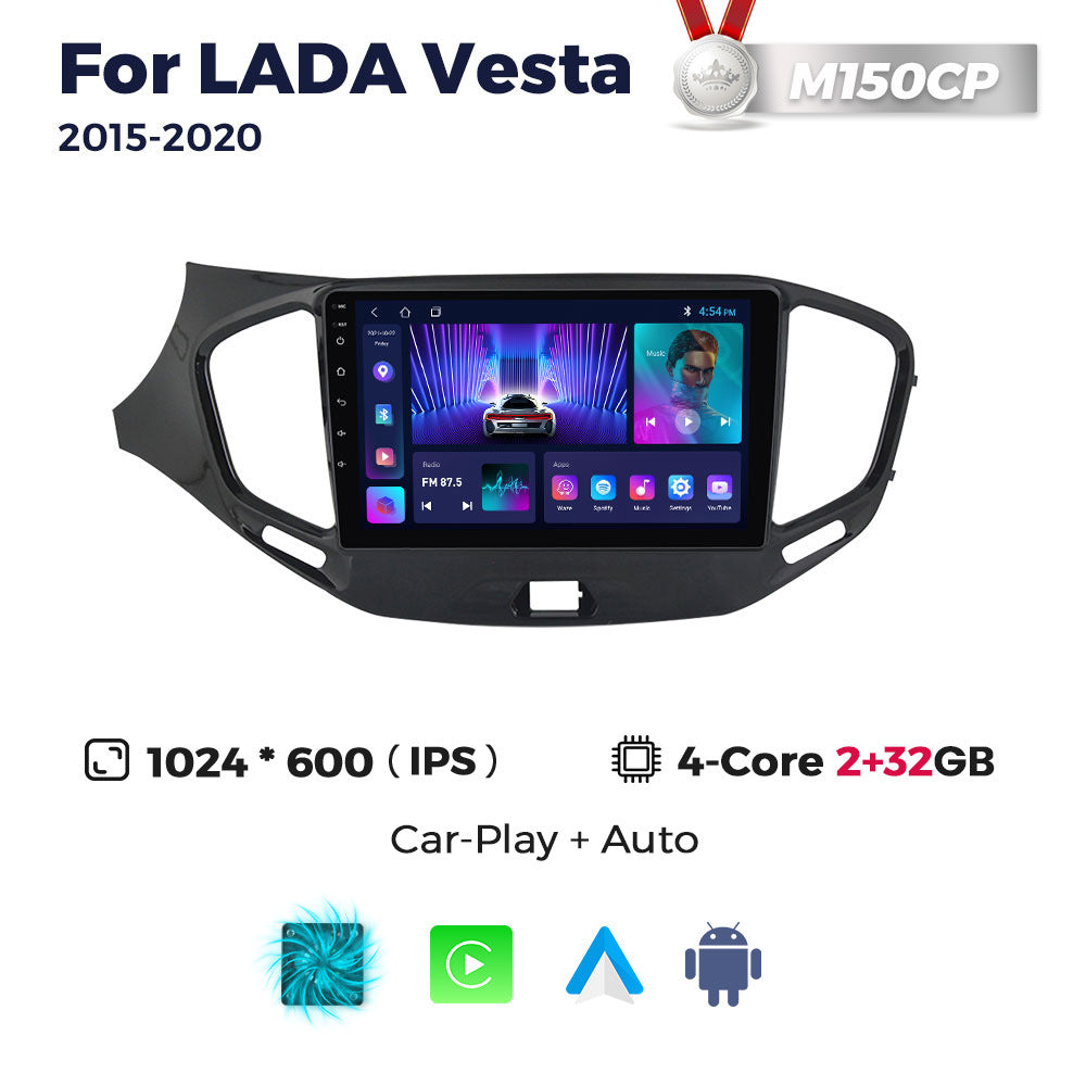 Suitable for 15-20 models of lada vesta car android central control gps navigation/wireless carplay