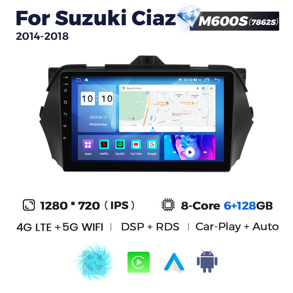 Compatible with Suzuki Ciaz 2014-2018 Android large screen central control navigation Bluetooth CarPlay