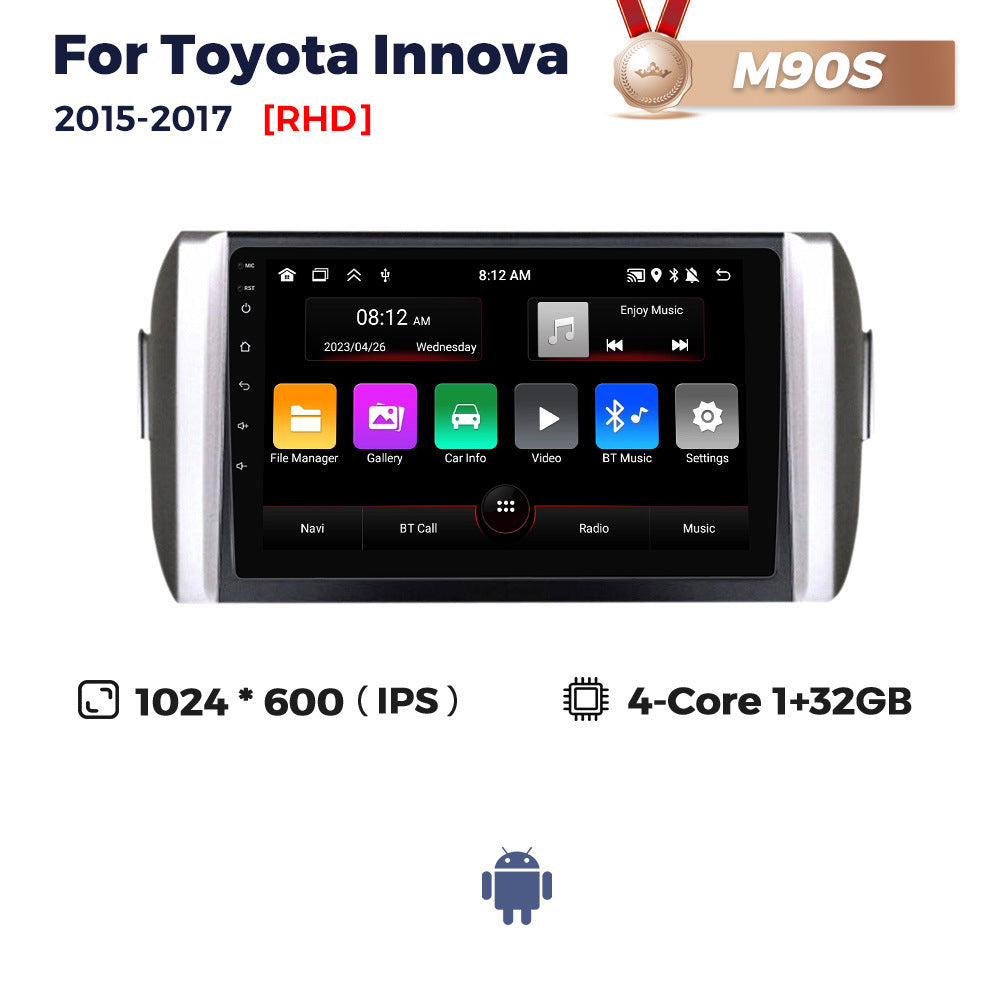 Applicable to Toyota Innova 2015-2017 Android large screen central control navigation Bluetooth carplay
