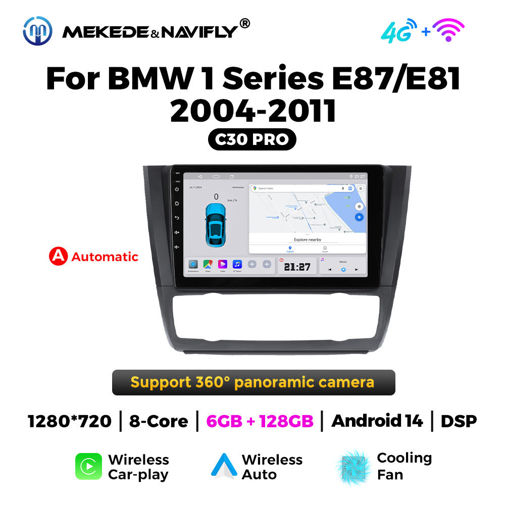 Applicable to BMW E87 2004-2011 Android large screen central control car navigation radio screen carplay