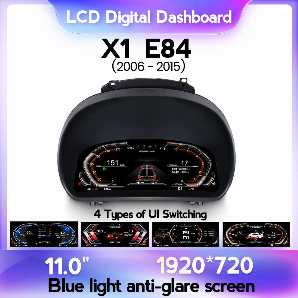 Compatible with BMW X1 E84 2006-2015 model new HD large-screen full LCD instrument panel 11-inch