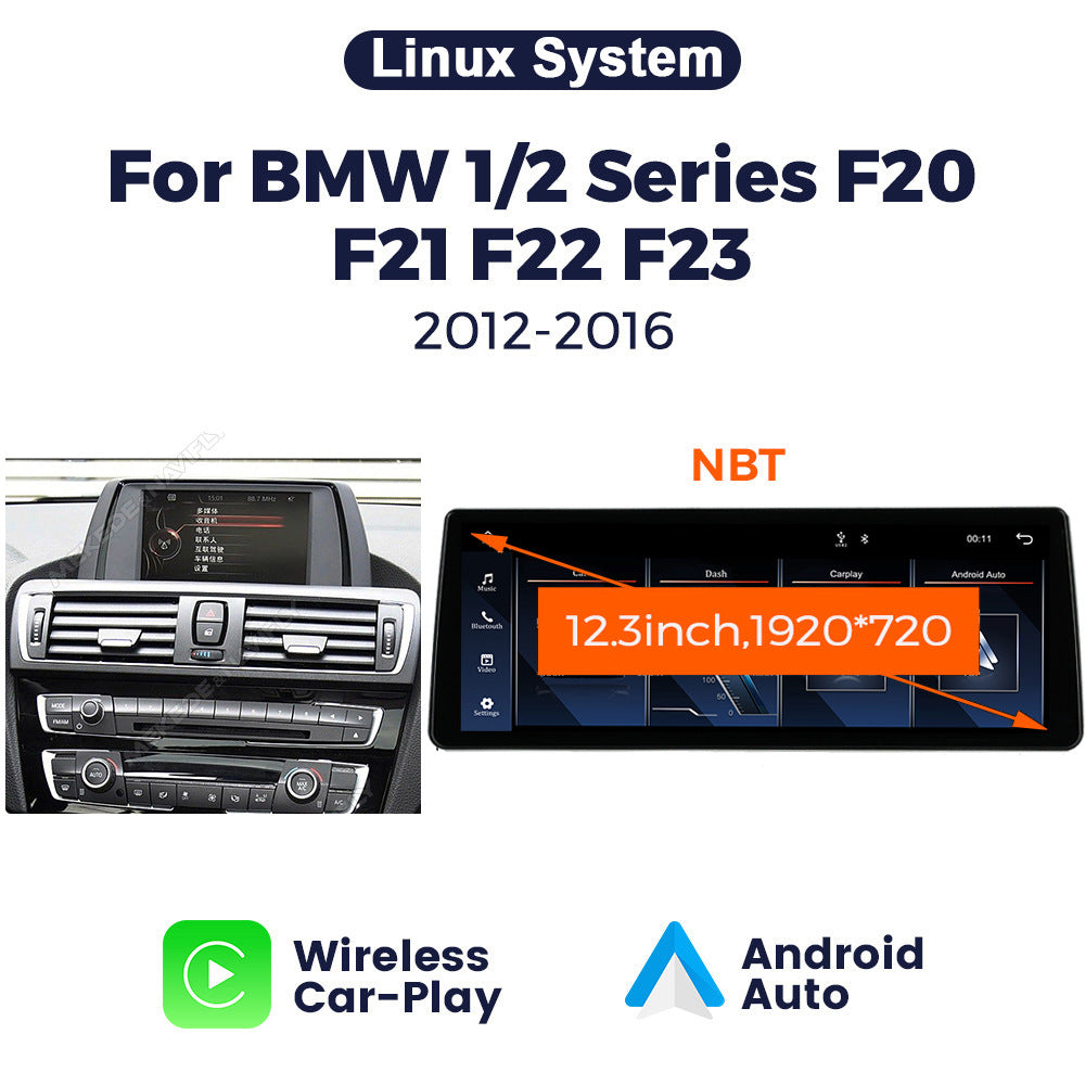 Suitable for bmw 1 series f20/f21, bmw f20 nbt linux large screen restoration screen